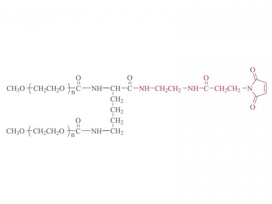 2-arm Methoxypoly(ethylene glycol) maleimide(LYS01) [2-arm PEG-MAL(LYS01)] 
