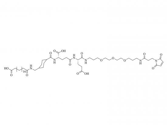 C20-diacid-Trx-γGlu-Glu-PEG3-ethylmaleimide X [HO-Ste-CYH-Glu(OH)-Glu(OH)-AEEEEA-Mal] 