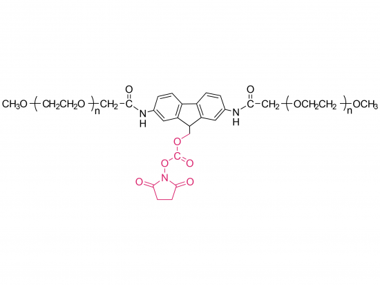 2-arm Methoxypoly(ethylene glycol) succinimidyl carbonate(Fluorene)(amine) [2-arm PEG-SC(Fluorene)(amine)] 