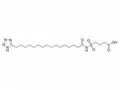 4-(N-(16-(1H-tetrazol-5-yl)hexadecanoyl)sulfamoyl)butanoic acid