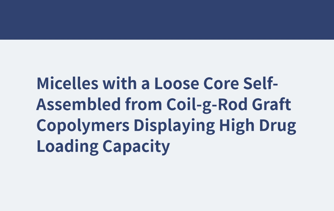 Micelles with a Loose Core Self-Assembled from Coil-g-Rod Graft Copolymers Displaying High Drug Loading Capacity