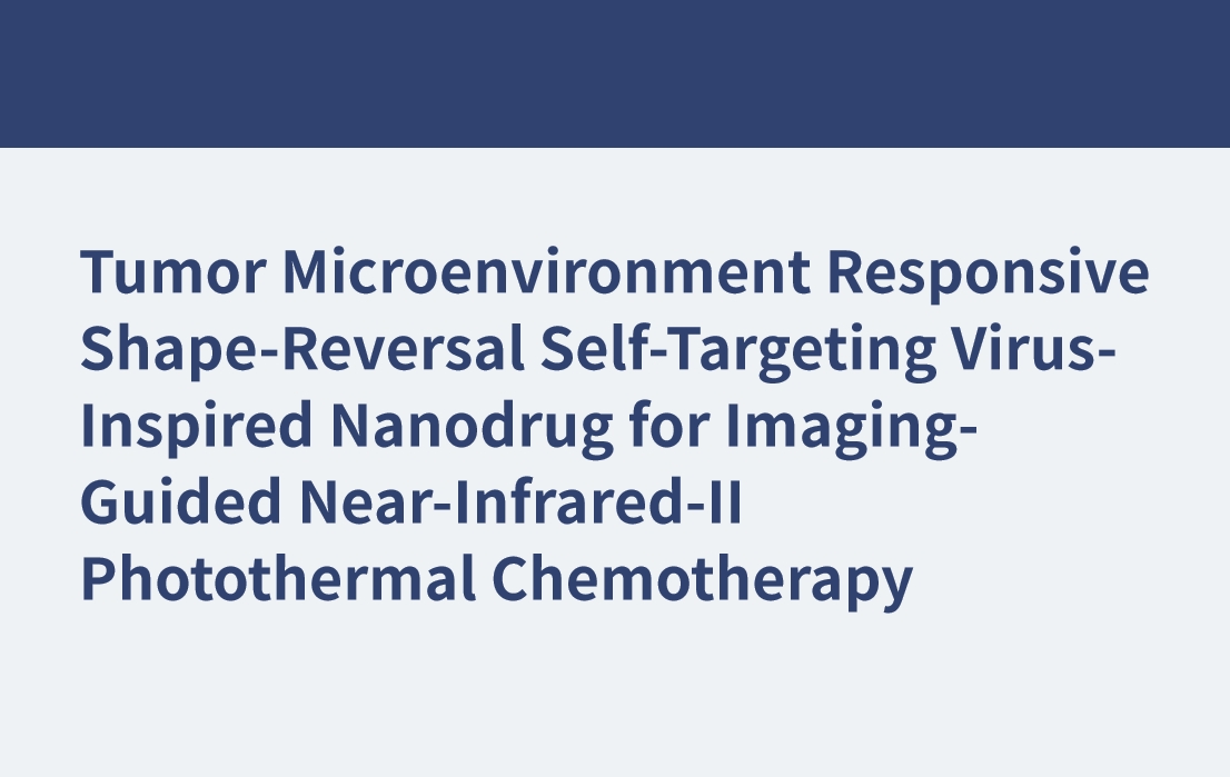 Tumor Microenvironment Responsive Shape-Reversal Self-Targeting Virus-Inspired Nanodrug for Imaging-Guided Near-Infrared-II Photothermal Chemotherapy