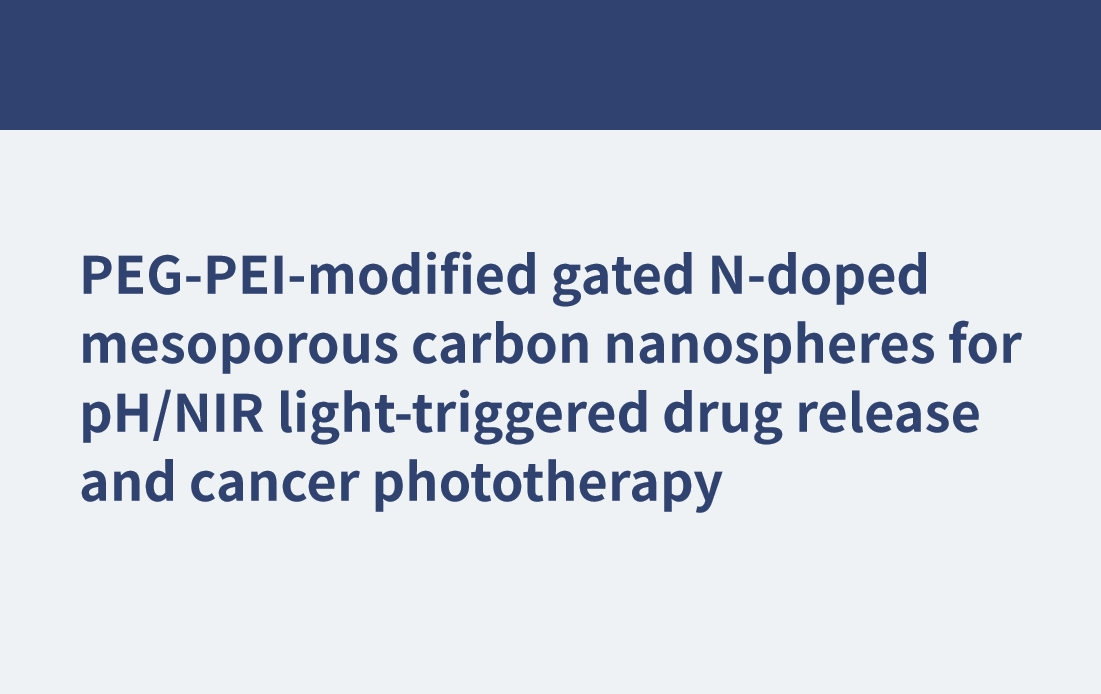 PEG-PEI-modified gated N-doped mesoporous carbon nanospheres for pH/NIR light-triggered drug release and cancer phototherapy