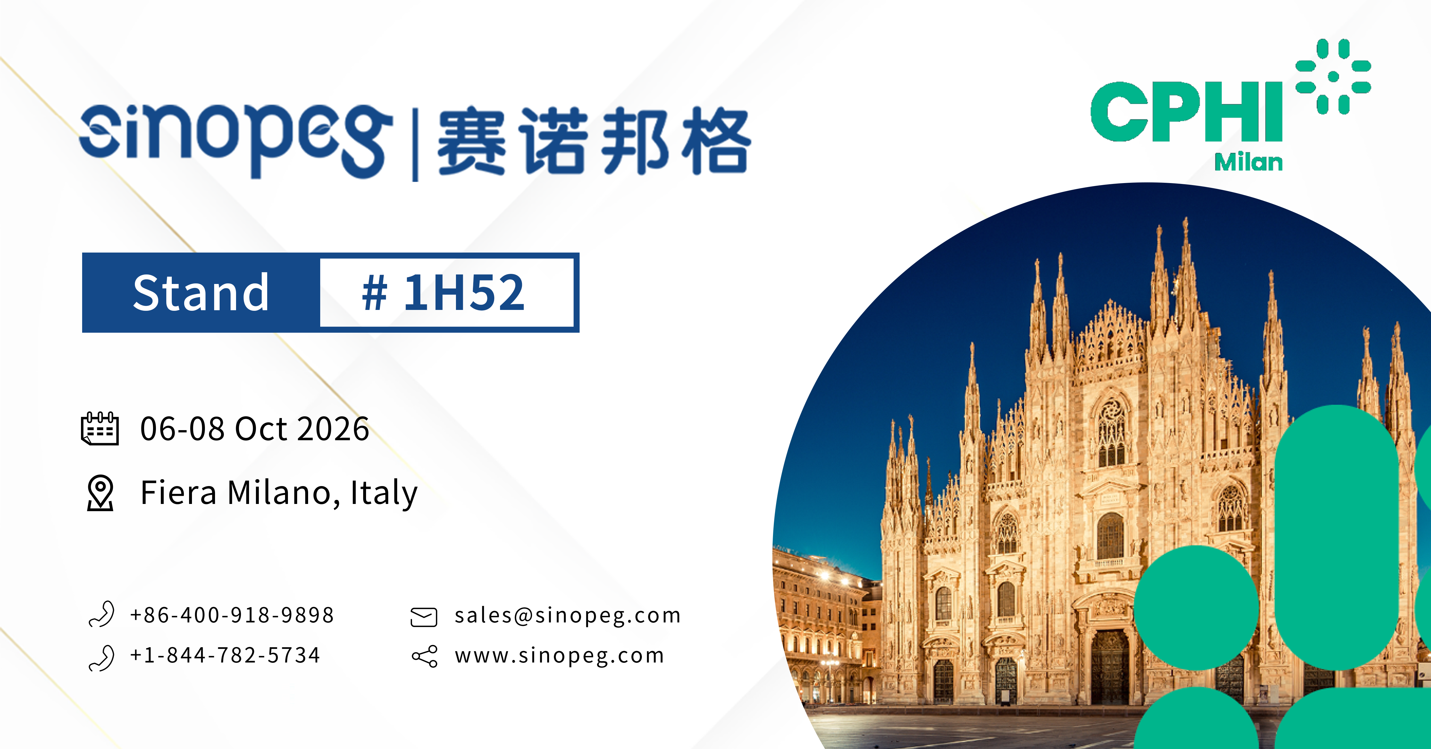 Invitation Letter - CPHI Milan 2026 #1H52